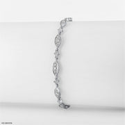 Prong Setting Diamond Bracelets 9K White Gold