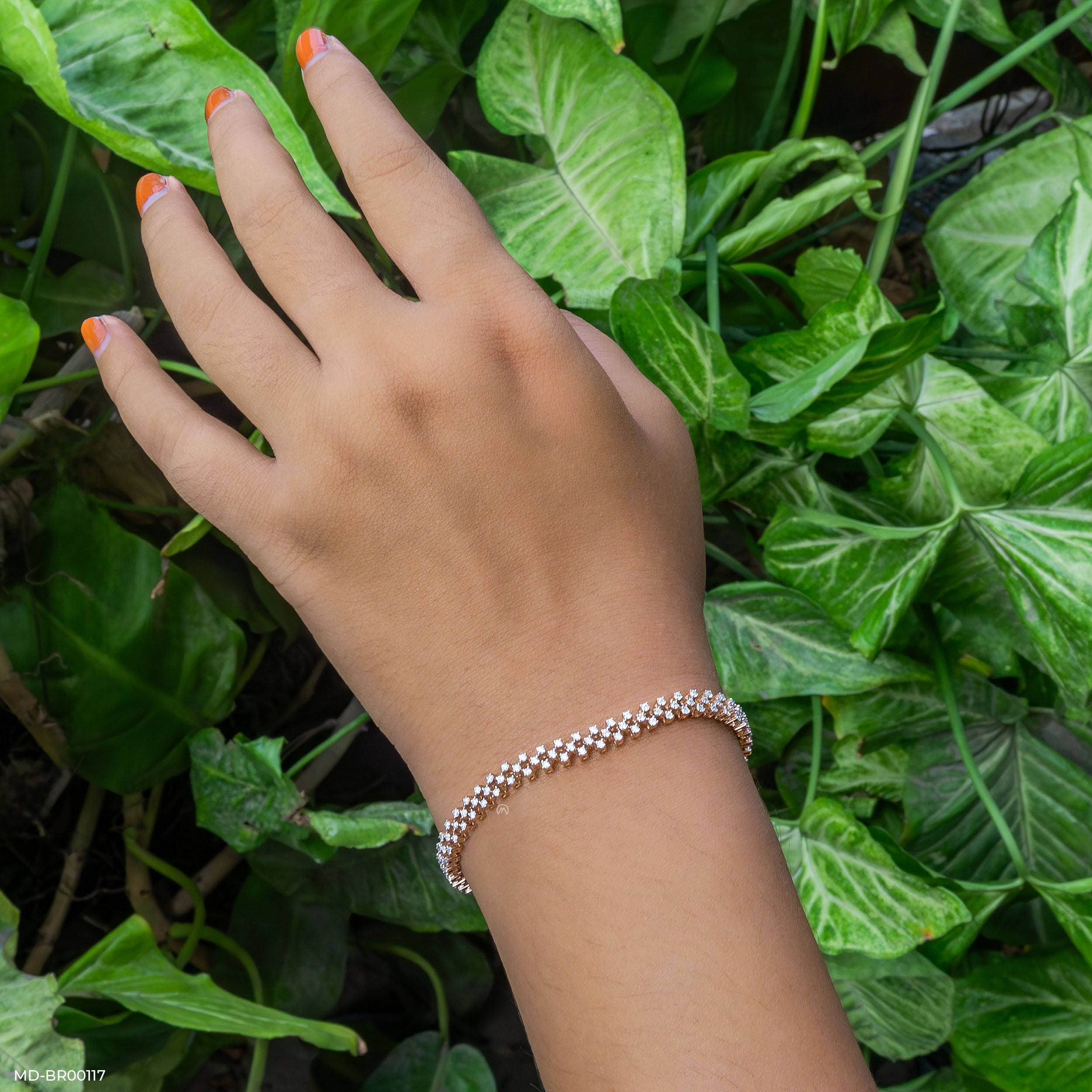 Trivelle Sparking Tennis Bracelet 14K Rose Gold