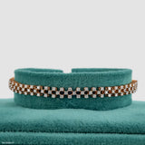 Double Line Diamond Tennis Bracelet 14K Rose Gold