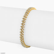 Trivelle Sparking Tennis Bracelet 14K Yellow Gold