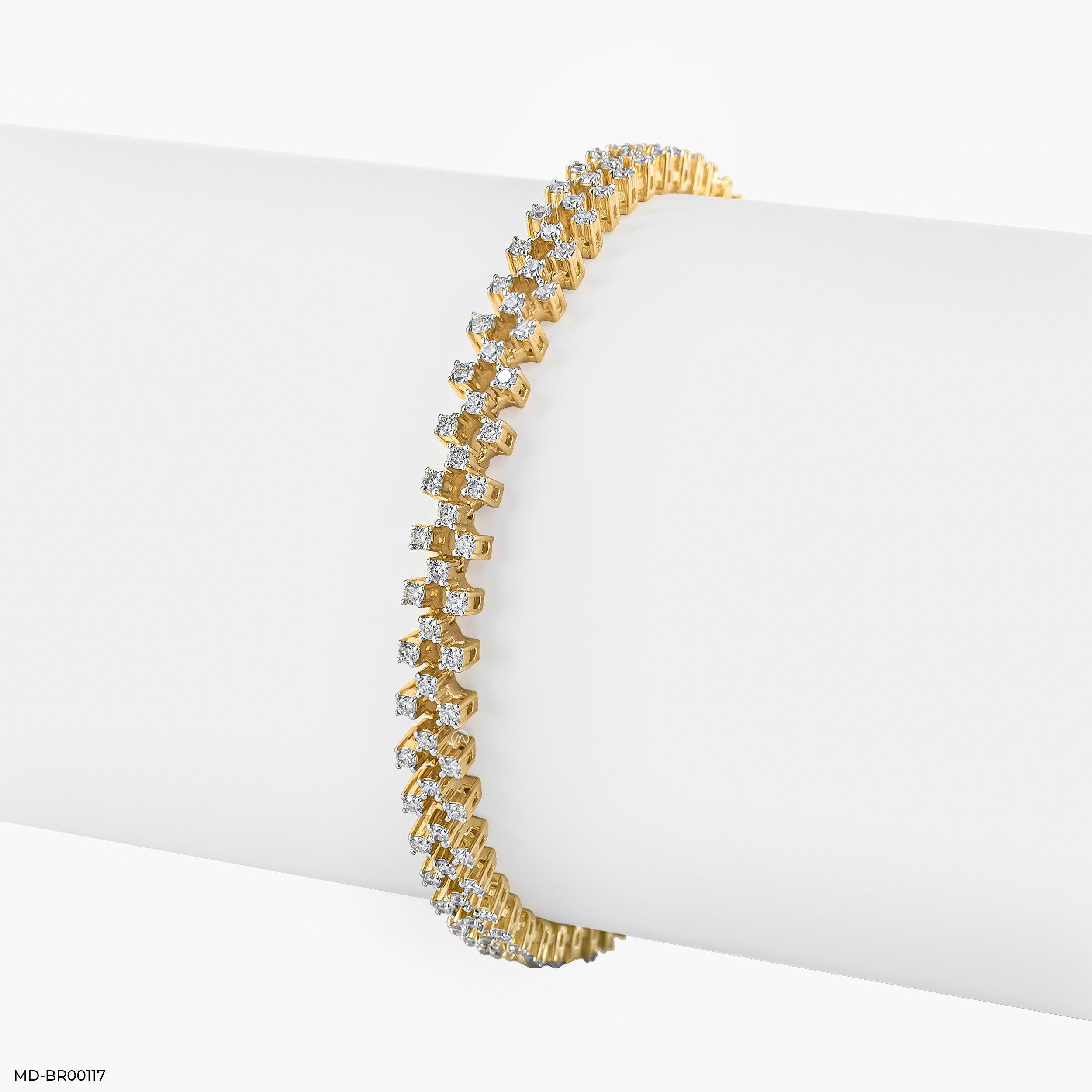 Trivelle Sparking Tennis Bracelet 14K Yellow Gold
