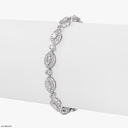 4 Carat Starlight Marquise Lab Diamond Tennis Bracelet