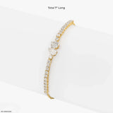 1.55 Carat Toi Et Moi Lab Diamond Bracelet 14K Yellow Gold