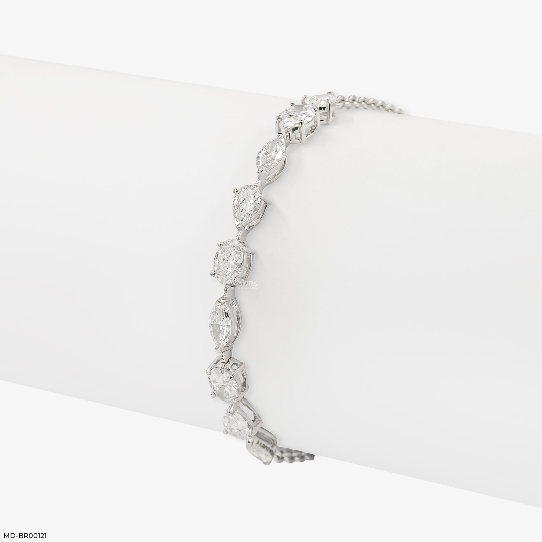 2 Carat Interlude Lab Diamond Bracelet 18K White Gold