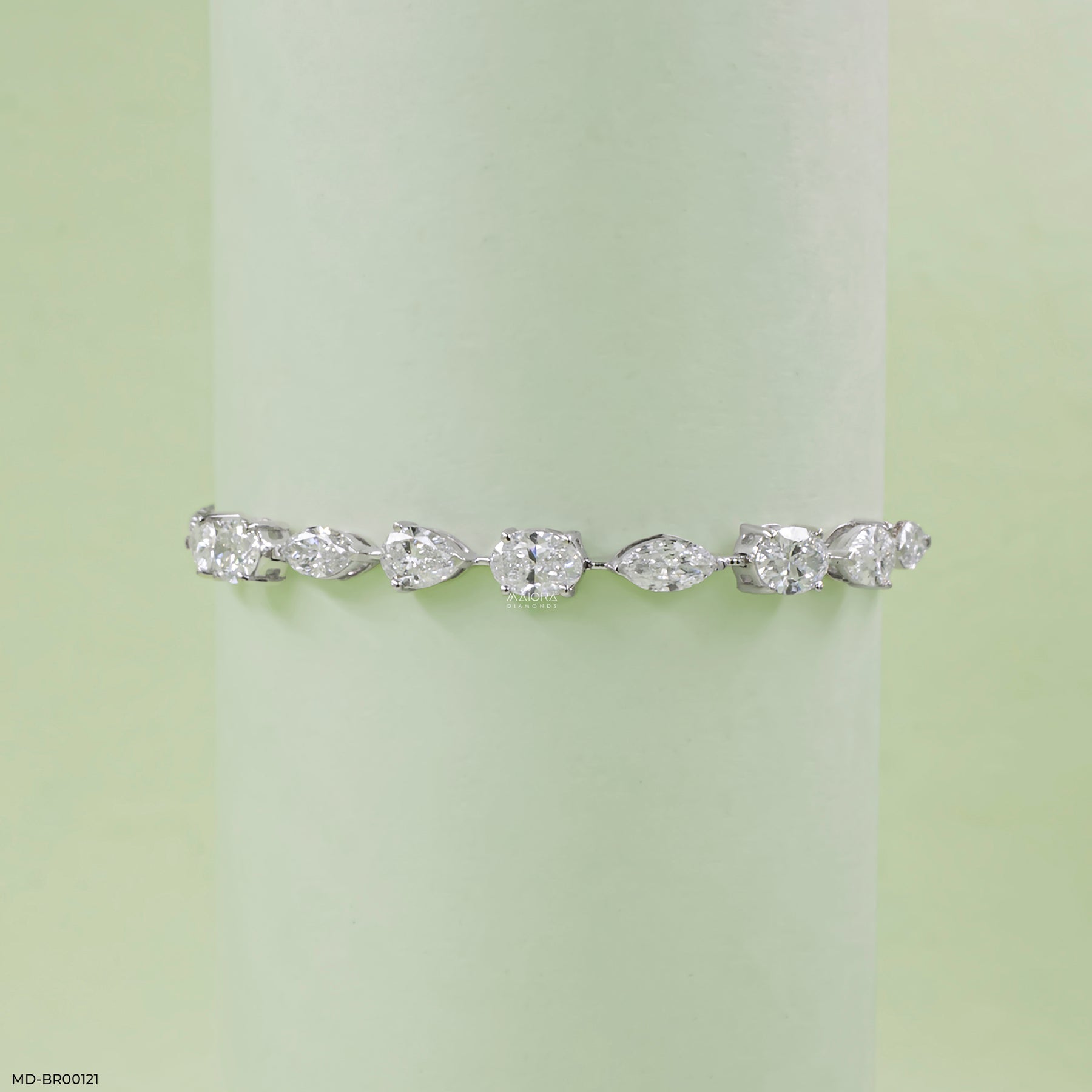 2 Carat Interlude Lab Diamond Bracelet 18K White Gold