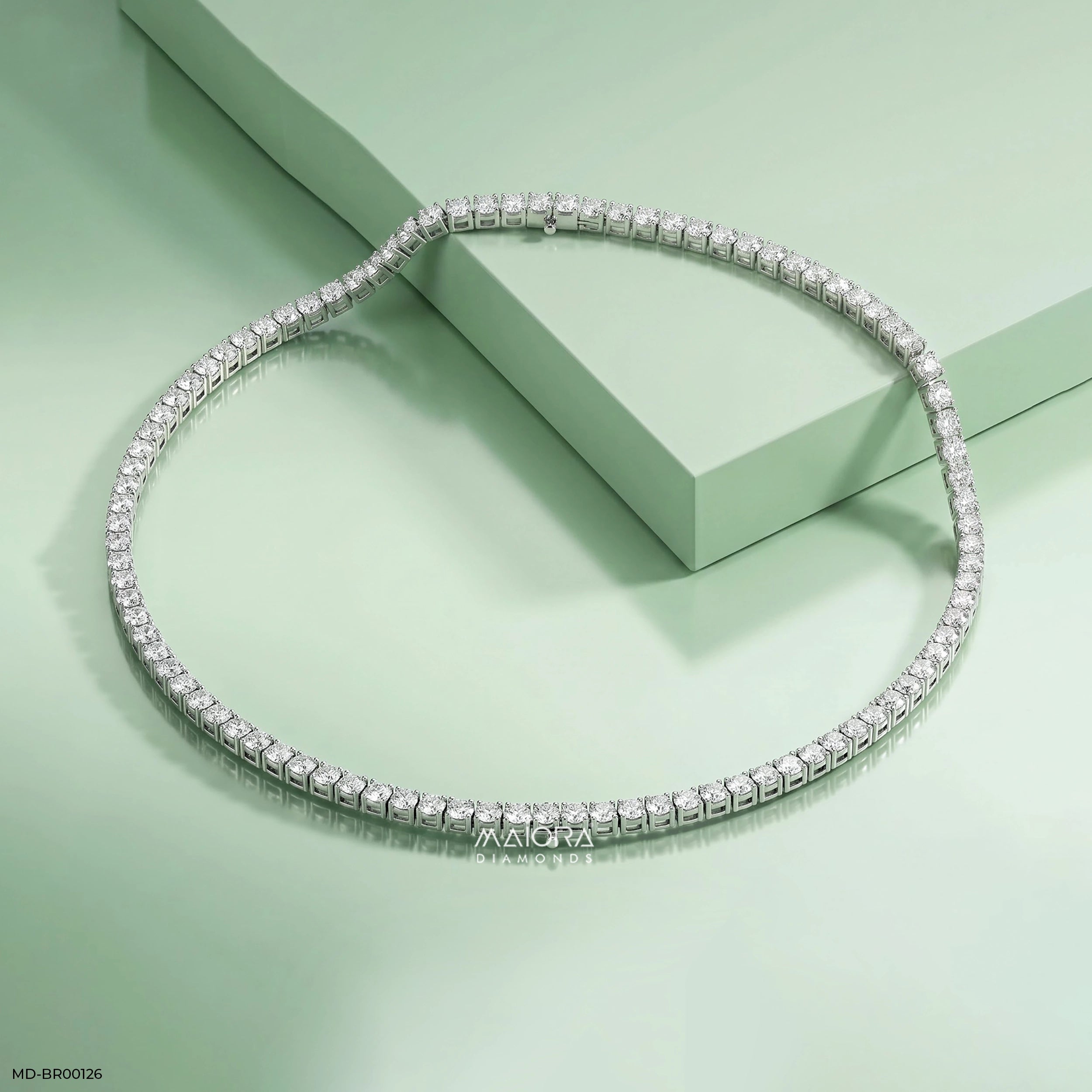 Brilliance Liner Solitaire Diamond Bracelet