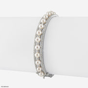 Serene Glow Bracelet 9K White Gold