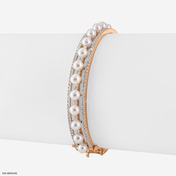 Serene Glow Bangle 18K Rose Gold