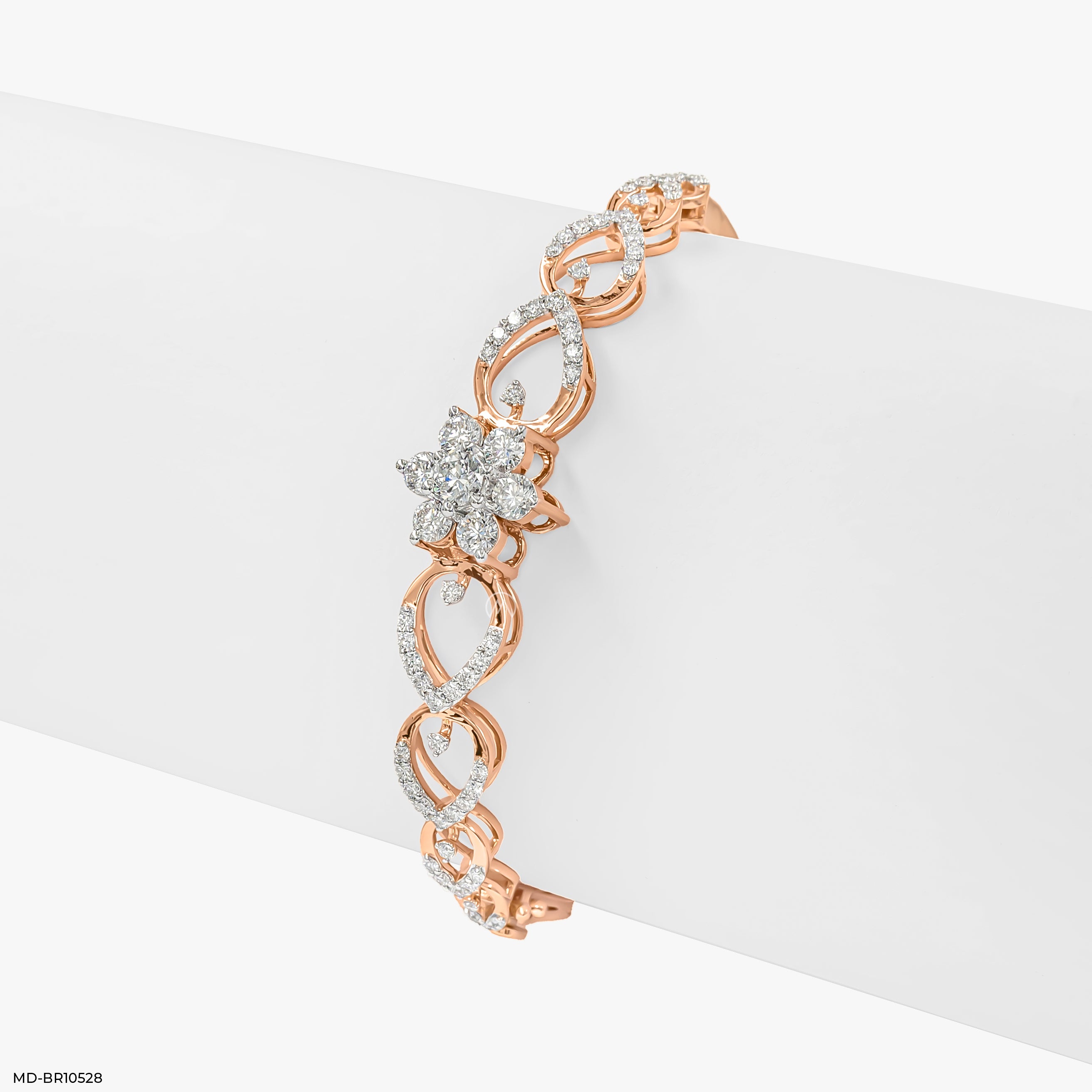 Blossom Dusk Diamond Bracelets 9K Rose Gold