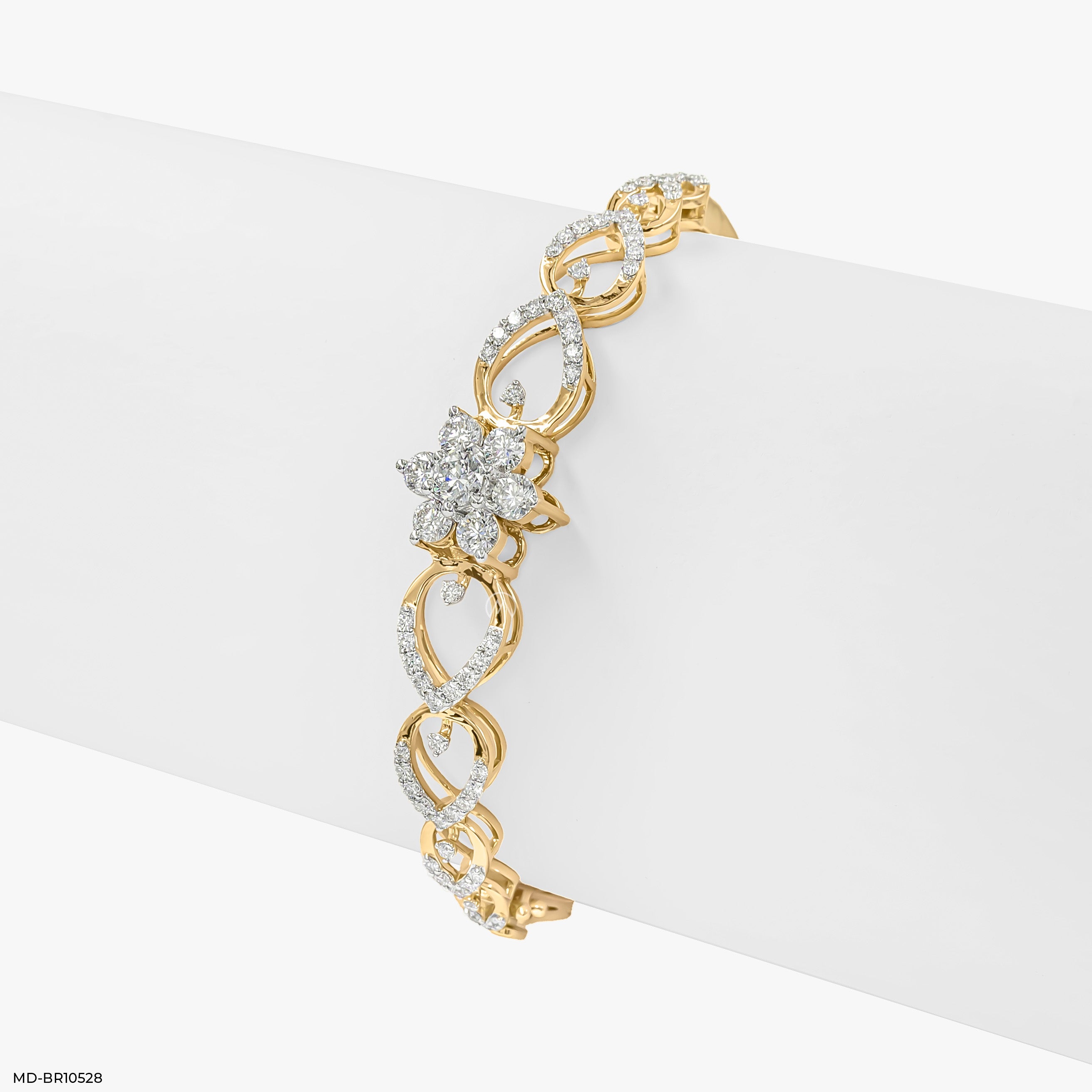 Blossom Dusk Diamond Bracelets 14K Yellow Gold