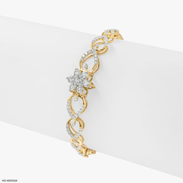 Blossom Dusk Diamond Bracelets 18K Yellow Gold