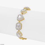 Timeless Spark Lab Diamond Tennis Bracelet 14K White Gold
