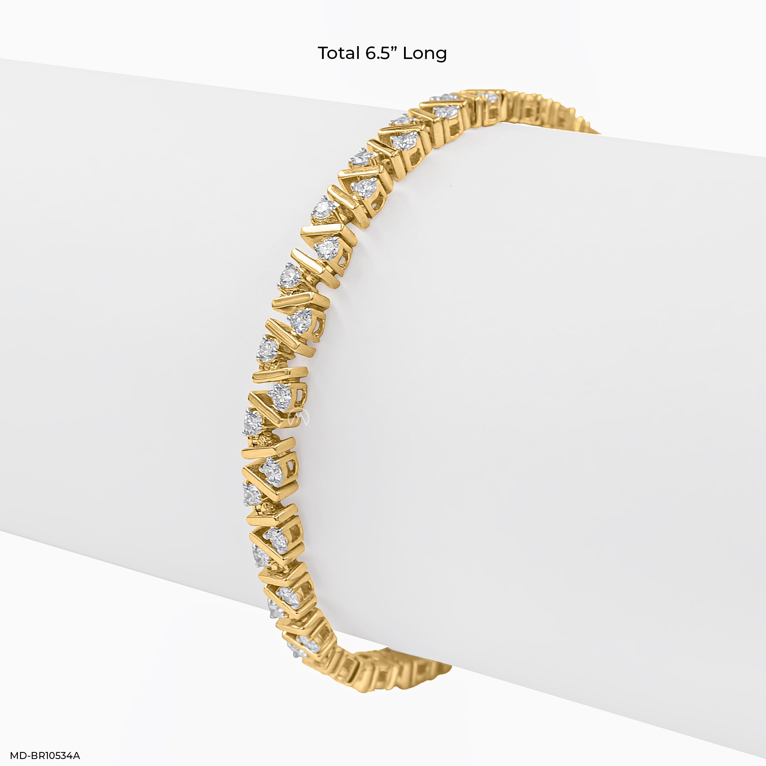 2 Carat Spectrum OF Sparkle Lab Diamond Bracelet 14K Yellow Gold