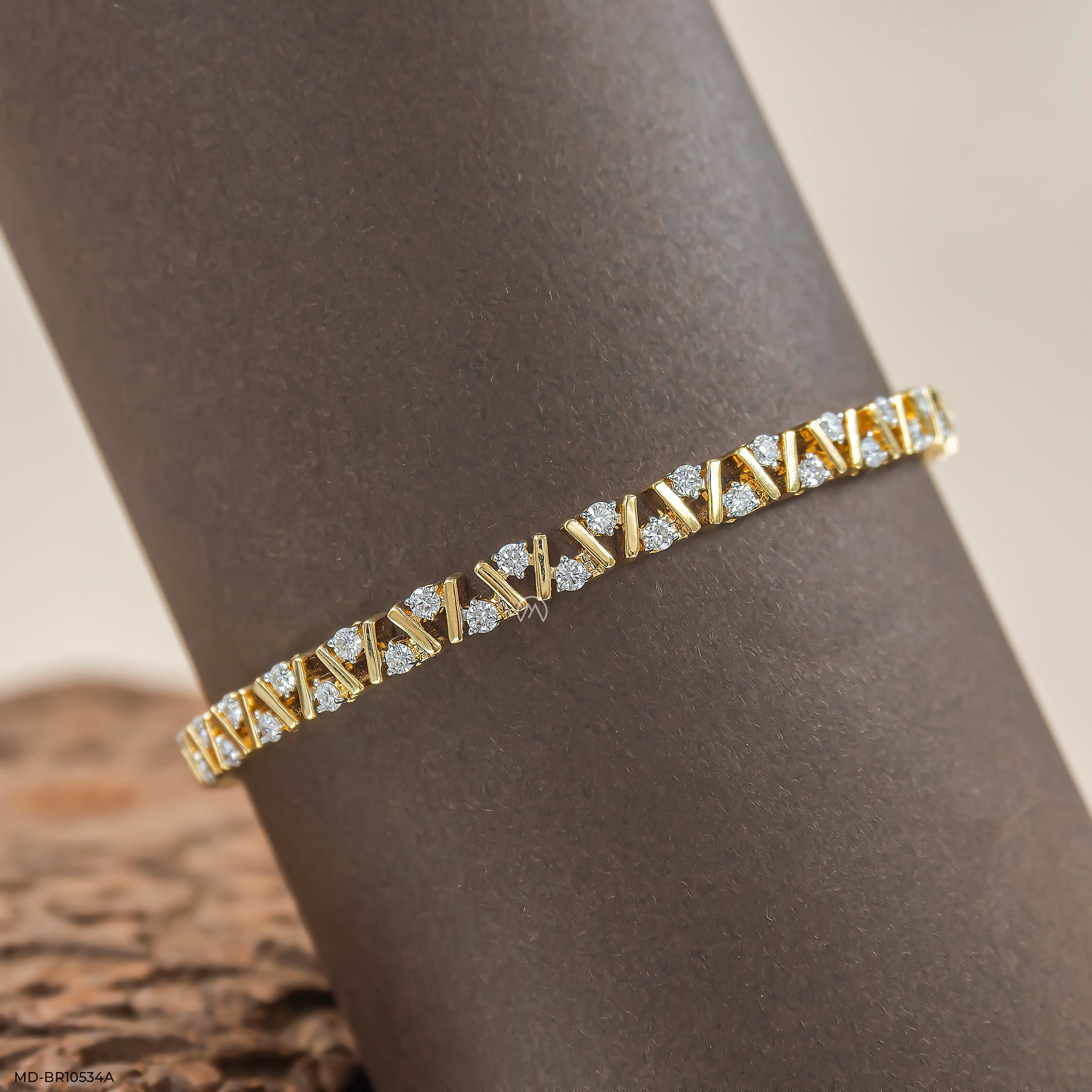 2 Carat Spectrum OF Sparkle Lab Diamond Bracelet 14K Yellow Gold