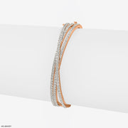 Trinity Spark Diamond Bracelet 18K Rose Gold