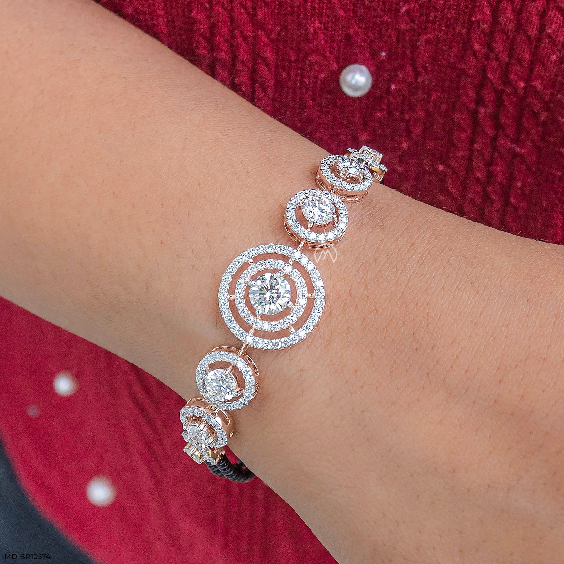 SparkSutra Diamond Bracelets 14K White Gold