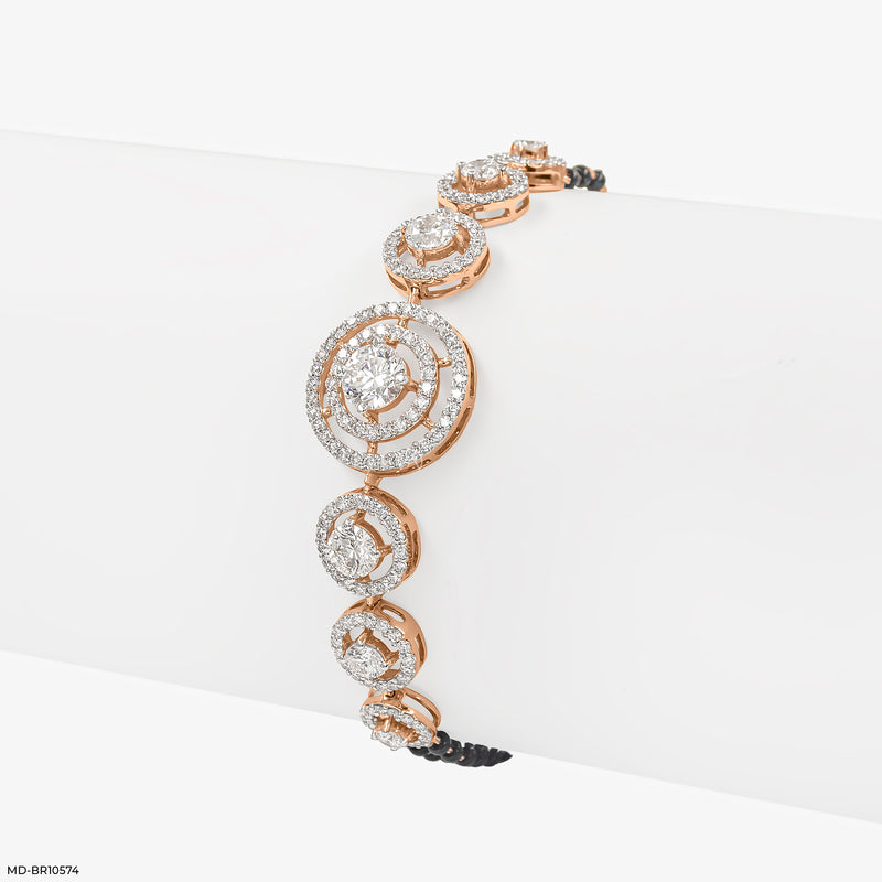 SparkSutra Diamond Bracelets 14K Yellow Gold