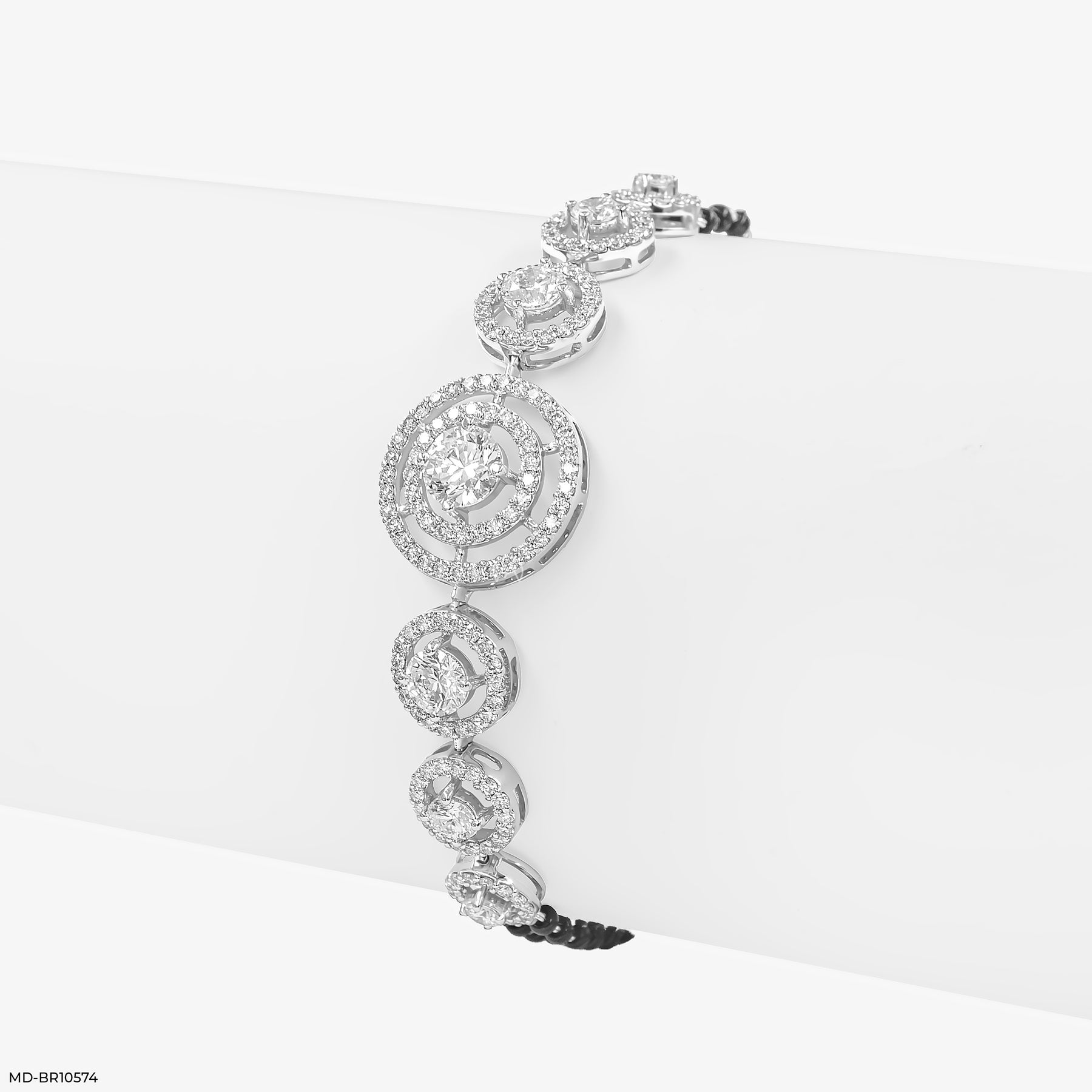 SparkSutra Diamond Bracelets 14K White Gold