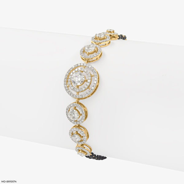SparkSutra Diamond Bracelets 14K Yellow Gold
