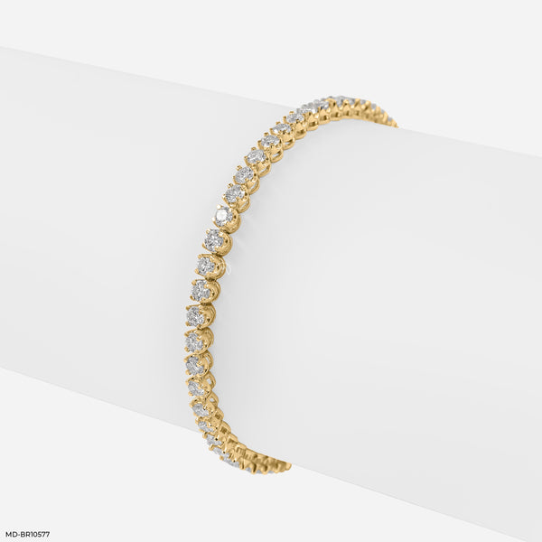 Sunlit Path Diamond Bracelet 18K Yellow Gold