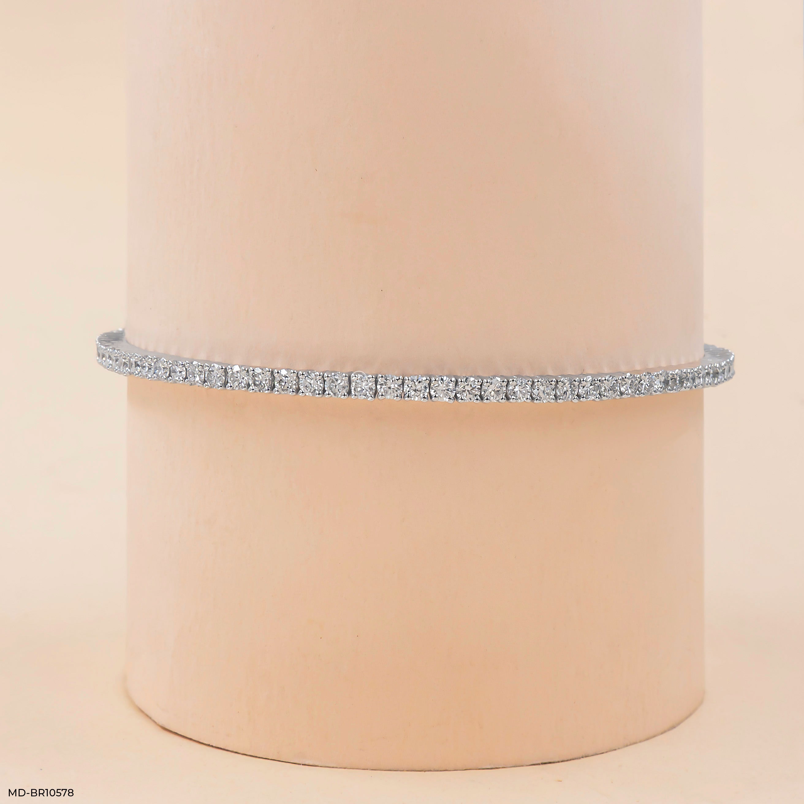 2 Carat Timeless Lab Diamond Tennis Bracelet 10K White Gold