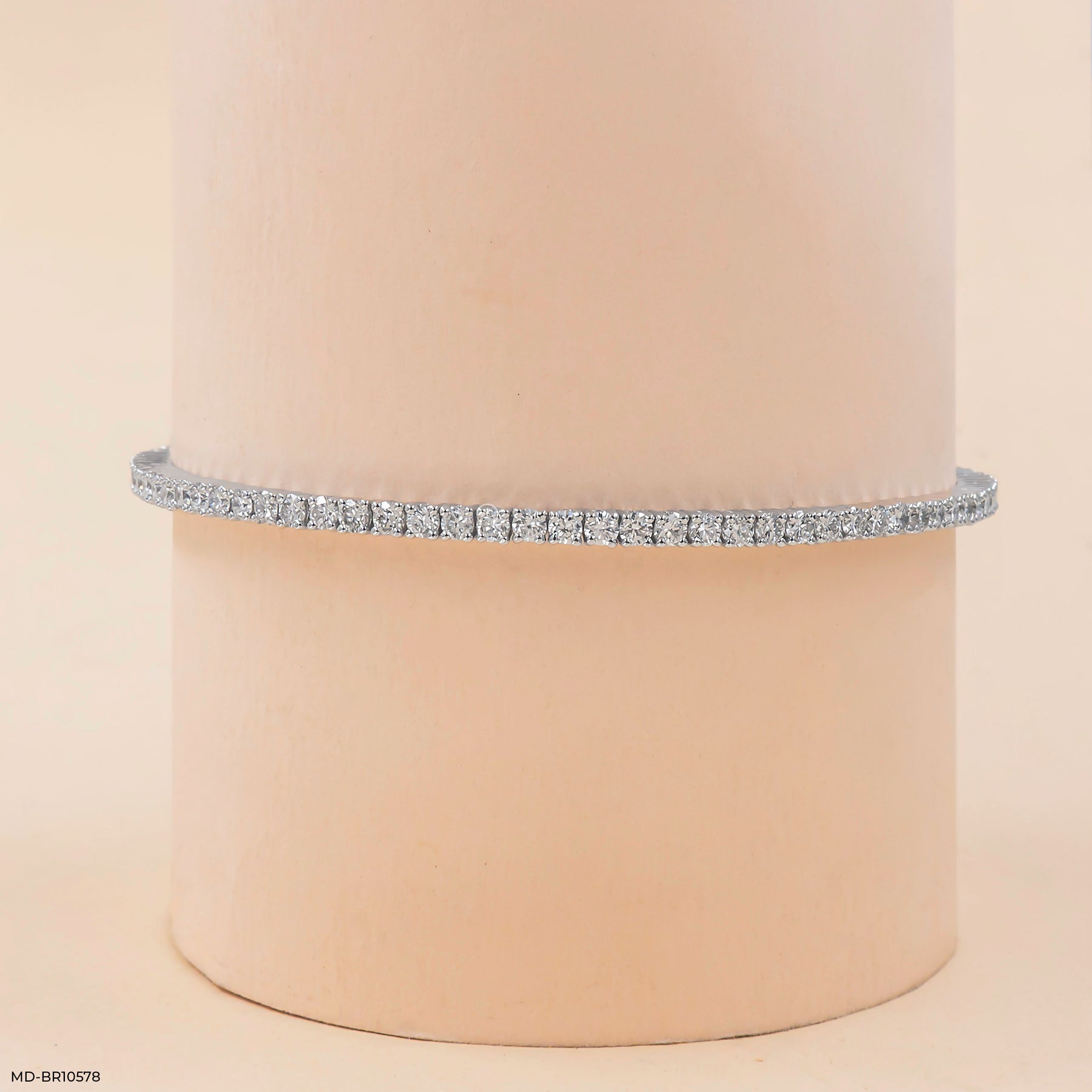 2 Carat Timeless Lab Diamond Tennis Bracelet 10K White Gold