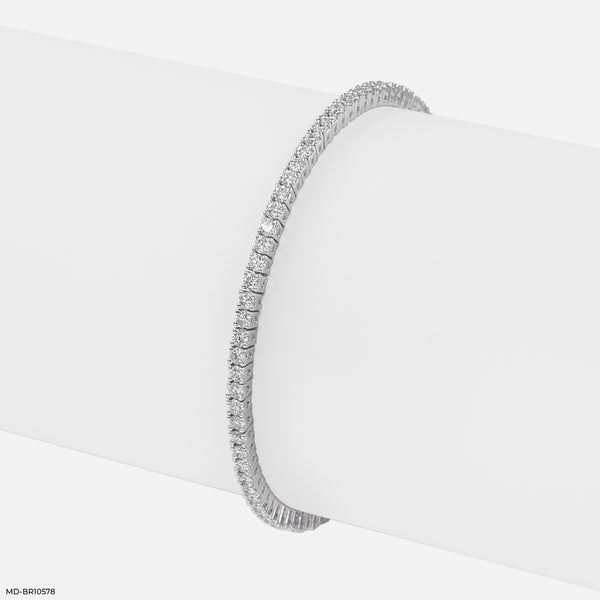 Brilliant Stream Bracelet 14K White Gold