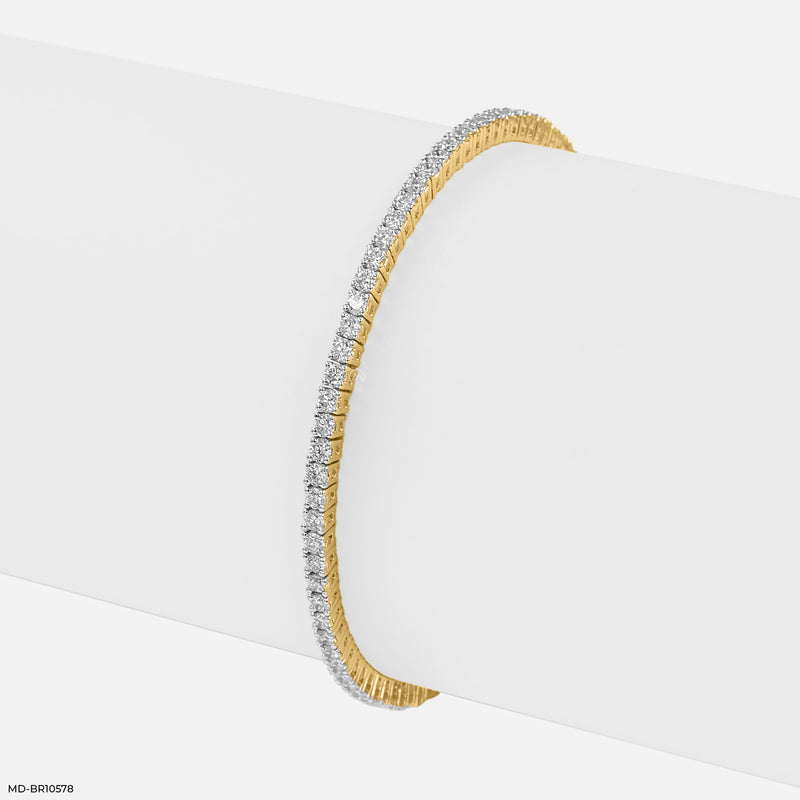 Brilliant Stream Bracelet 14K White Gold