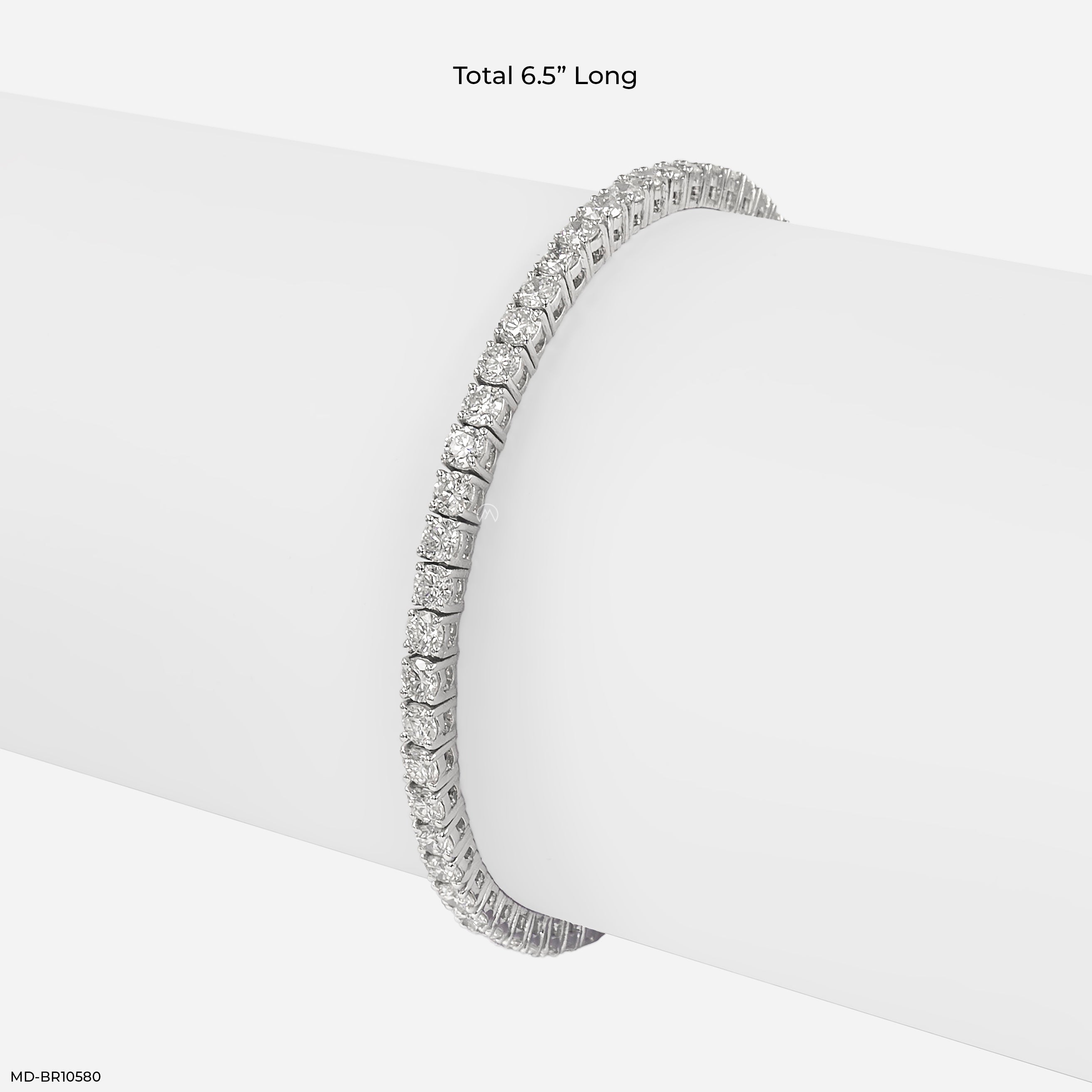 4 Carat Classic Lab Diamond Tennis Bracelet 10K White Gold