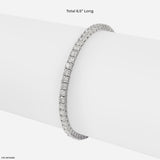 4 Carat Classic Lab Diamond Tennis Bracelet 10K White Gold