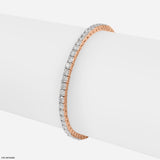 Petal-Set Eternity Bracelet 14K Rose Gold