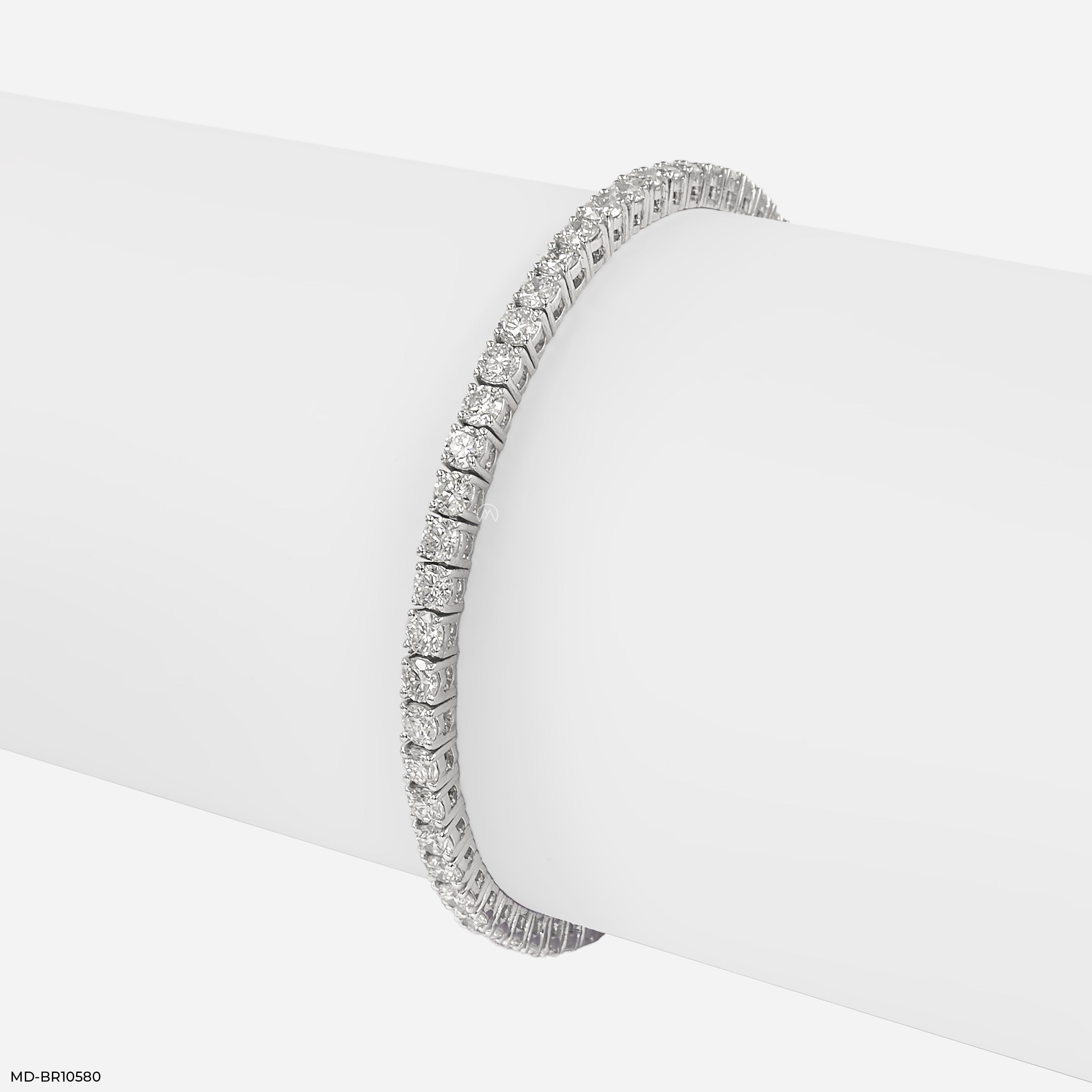 4 Carat Classic Lab Diamond Tennis Bracelet 10K White Gold