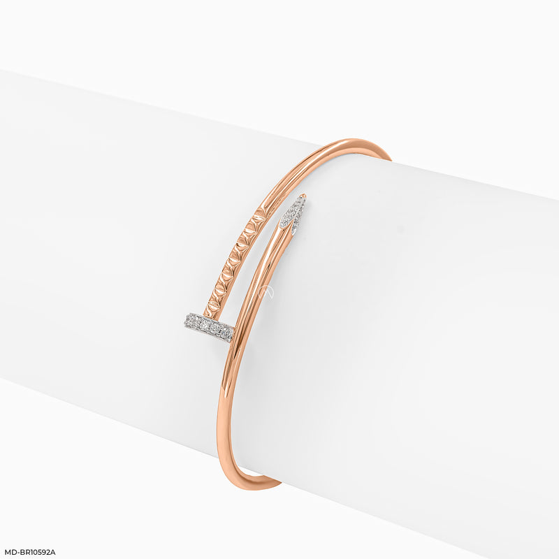 Nail'd It Diamond Bracelets 14K Rose Gold