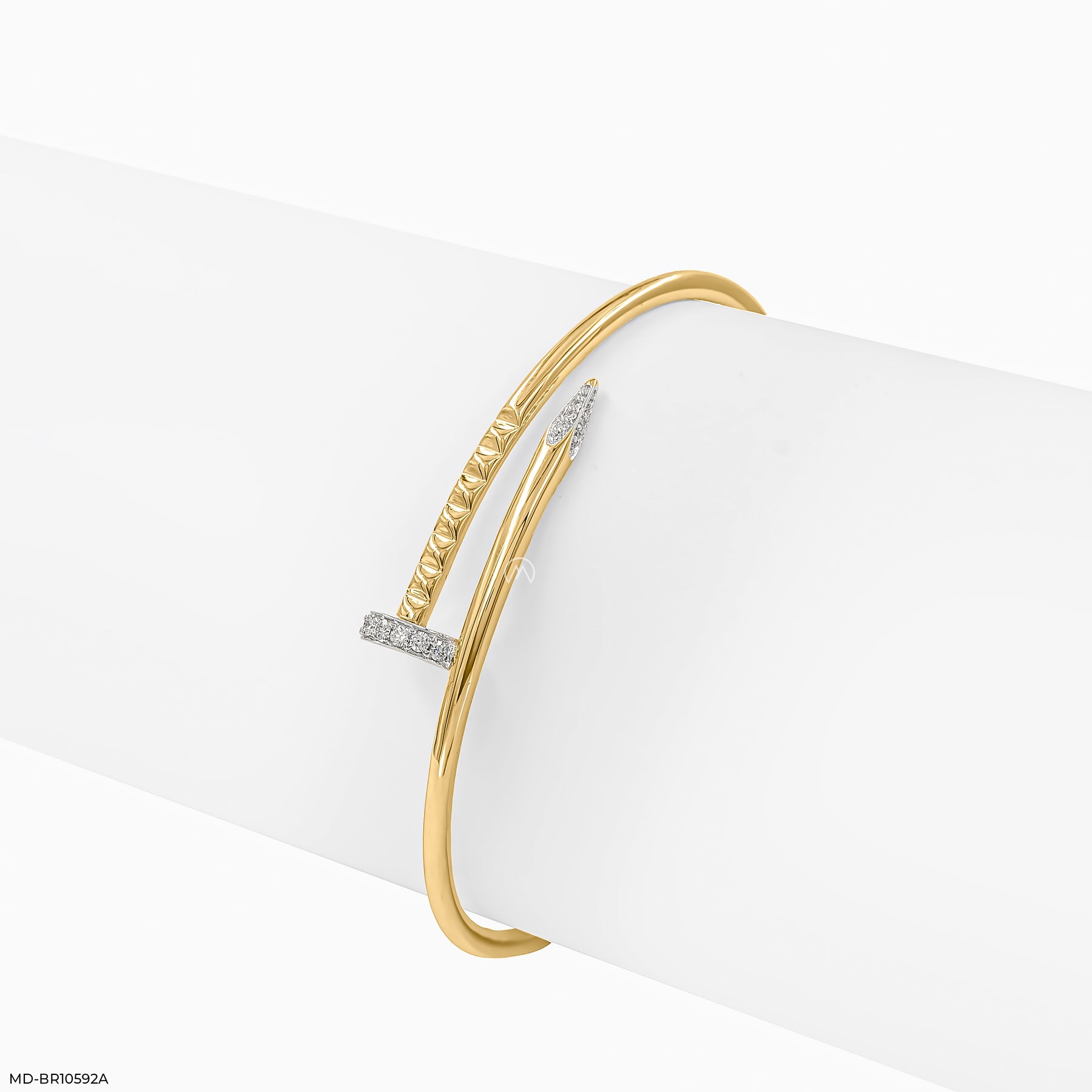Nailed It Diamond Bracelet  18K Yellow Gold