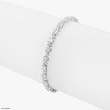 Elegance Edge Diamond Bracelets 14K White Gold
