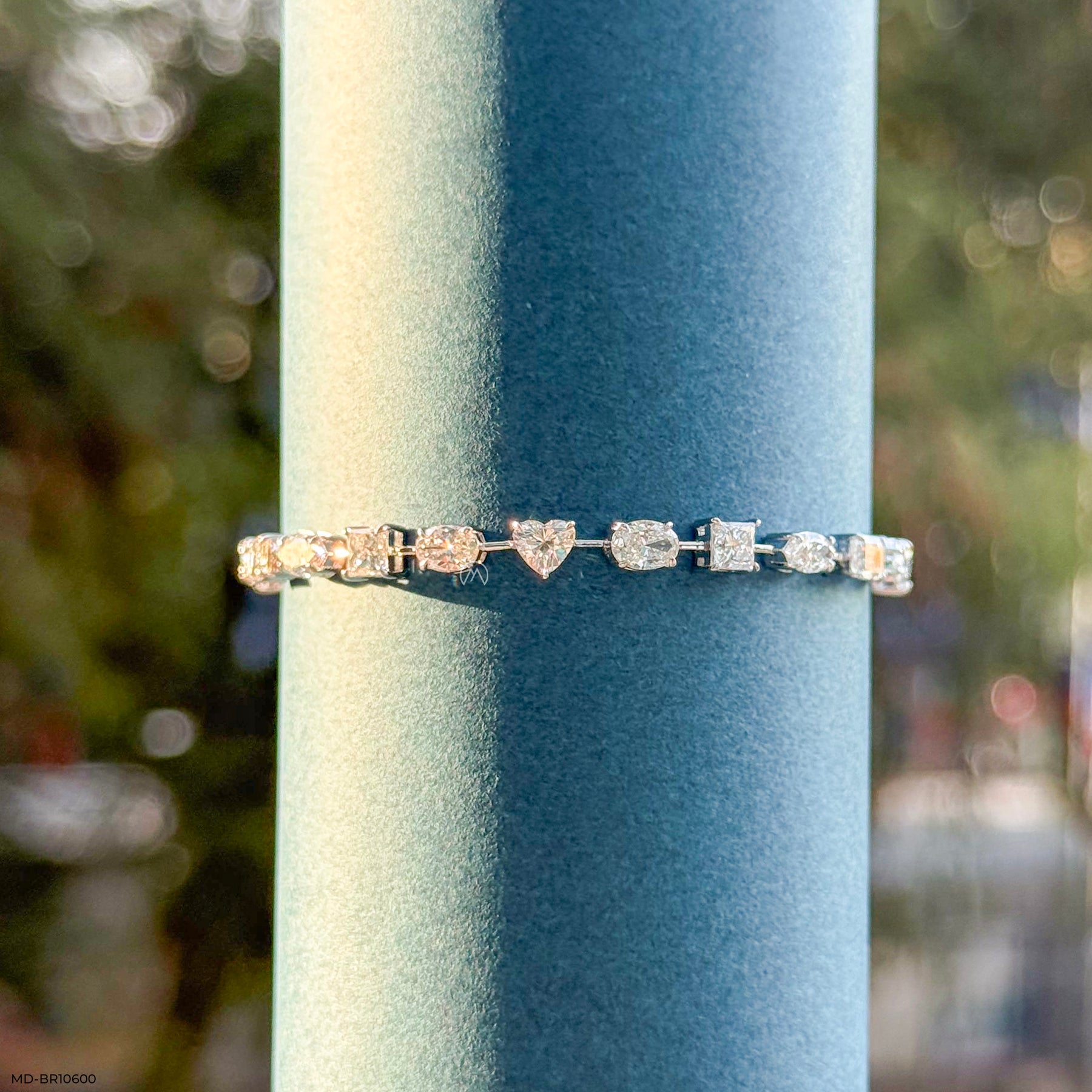 Shape of Sparkle Diamond Bracelets 14K Rose Gold