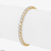 Classic Grandeur Tennis Bracelet 9K Yellow Gold