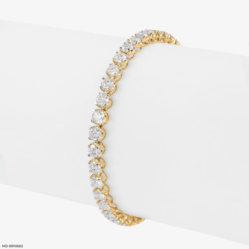 Classic Grandeur Tennis Bracelet 18K Yellow Gold