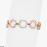 O-Link Diamond Bracelet 14K Rose Gold