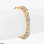 Legacy Filigree Diamond Kada Bracelet 9K Yellow Gold