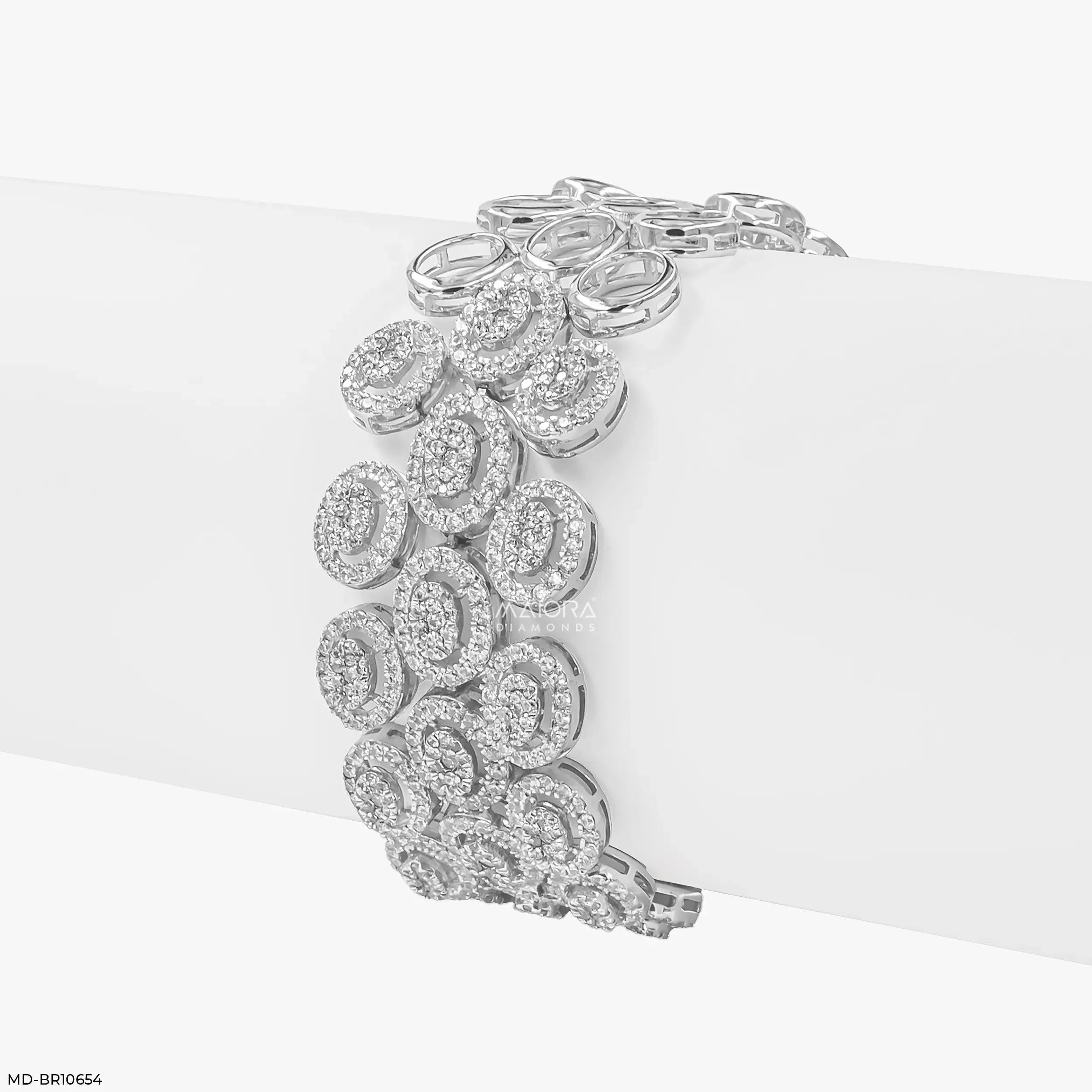 Tierney Oval Halo Diamond Bracelet