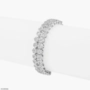 Stealler Cluster Diamond Bracelet 14K White Gold