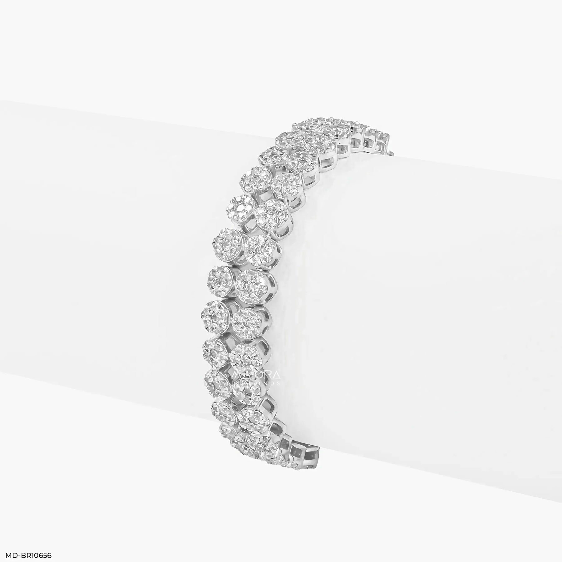 Stealler Cluster Diamond Bracelet 9K Rose Gold