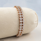 Stealler Cluster Diamond Bracelet 9K Rose Gold
