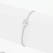Parallel Duo Toi Et Moi Diamond Bracelet 9K White Gold