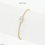 Parallel Duo Toi Et Moi Diamond Bracelet 14K Rose Gold