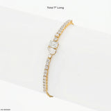 Toi Et Moi Tennis Diamond Bracelet 9K White Gold