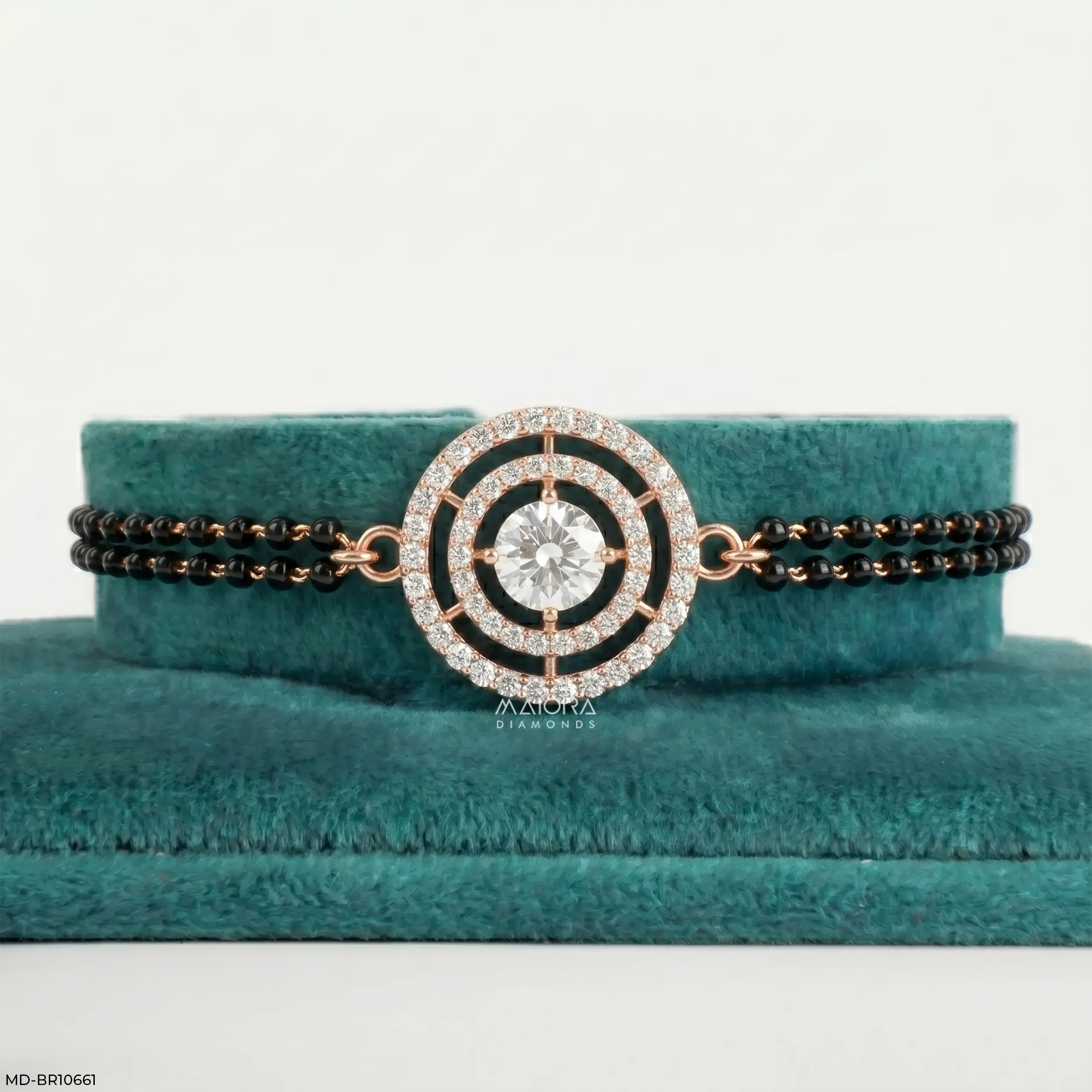 Dublet Diamond Circle Mangalsutra Bracelet