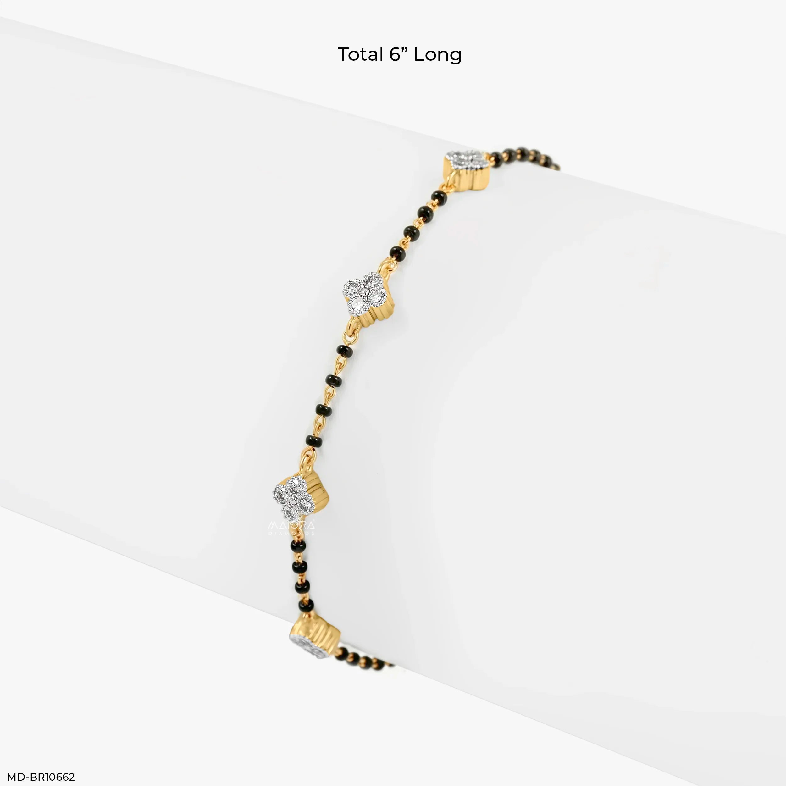Tiny Bloom Diamond Mangalsutra Bracelet