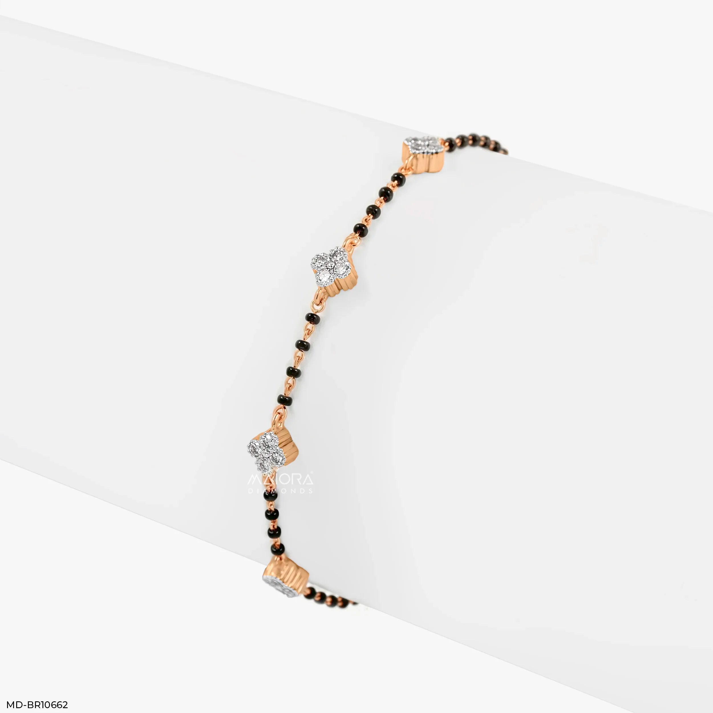 Tiny Bloom Diamond Mangalsutra Bracelet